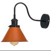 Rsylight Retro Siyah Turuncu Metal Modern Dekoratif Rustik Aplik - 1