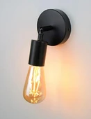 Rsylight Retro Siyah Metal 180 Derece Mafsallı Dekoratif Rustik Aplik - 1