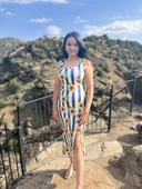 Midi Vücuda Oturan Dokuma Elbise - 3