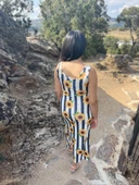 Midi Vücuda Oturan Dokuma Elbise - 8