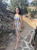 Midi Vücuda Oturan Dokuma Elbise - 9