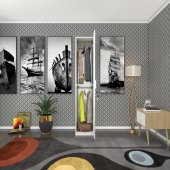 Kenzlife kilitli gardırop öğrenci dolabı tek kapılı günebakan byz 180*35*42 byz gardolap dolap ofis - 1