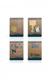 Gıpta Craft Notes Spiralli Sert Kapak Kraf A4 100 Yaprak Çizgisiz Defter (1826) - 1