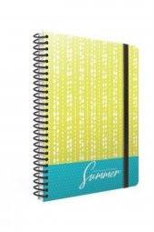Gıpta Summer 100 Yaprak Spiralli Kareli Defter - 1