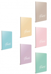 Gıpta Pastels Tel Dikişli Plastik Kapak A4 60 Yaprak Çizgisiz Defter - 1