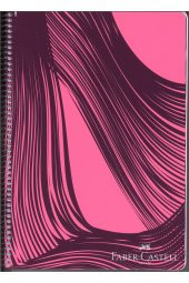 FABER CASTELL PLASTİK KAPAK WAVES SPİRALLİ DEFTER 100 YAPRAK ÇİZGİLİ - 2
