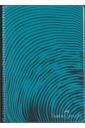 FABER CASTELL PLASTİK KAPAK WAVES SPİRALLİ DEFTER 100 YAPRAK ÇİZGİLİ - 3
