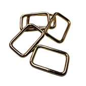 3 cm Kare Metal Halka, Çanta Sapı İçin Kare Halka 5 Adet - 2