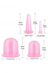 Silikon Masaj Kupası 5li Terapi Vakum Bardak Hacamat Anti Selülit Kas Gevşetici Seti - 8