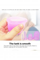 Silikon Masaj Kupası 5li Terapi Vakum Bardak Hacamat Anti Selülit Kas Gevşetici Seti - 9