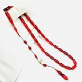 Ömer Daş Usta İmzalı Sikkeli Kapsül Model Sistemli 6-13mm Blok Zar - Ateş Kehribar Tesbih thumbnail 1