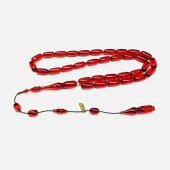 Ömer Daş Usta İmzalı Sikkeli Kapsül Model Sistemli 6-13mm Blok Zar - Ateş Kehribar Tesbih thumbnail 2