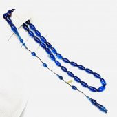 Ömer Daş Usta İmzalı Sikkeli Beyzi Model Sistemli 6-13mm Blok Zar - Ateş Kehribar Tesbih - 1