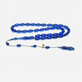 Ömer Daş Usta İmzalı Sikkeli Beyzi Model Sistemli 6-13mm Blok Zar - Ateş Kehribar Tesbih - 2