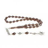 Damla Model Püsküllü 7-11mm Ateş Sıkma Kehribar Tesbih thumbnail 1