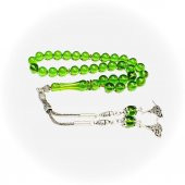 Küre Model Püsküllü 8-8mm Ateş Sıkma Kehribar Tesbih thumbnail 2