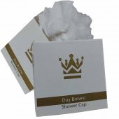 100 Adet Kutulu Saç Duş Bonesi Tek Kullanımlık Plastik Naylon Bone - 1