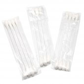 5000 Adet Kulak Temizleme Pamuğu Otel Buklet İçin Kulak Temizleme Çubuğu Poşetli 3 Lü Paket - 1