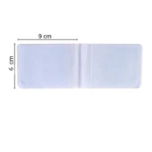 10 Adet Cüzdan İçi Plastik Kartlık  Deri El Aletleri - 9