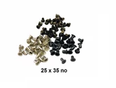 Metal Kuşgözü 25x35 no 4mm 200 Adet  (Alt Pul Dahil Değildir) - 1