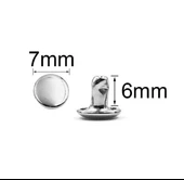 Perçin 33 no 7mm İki Taraf Kafa 50 Adet Deri El Aletleri - 5