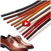 Yuvarlak Mumlu Ayakkabı Bağı 2mm K901 120cm 1 Çift - 1