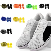 SRTfootcare PLY Elastik Yassı Akıllı Kilitli Bağcık 100cm 1 Çift - 1