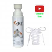 SRTfootcare Spor Beyaz Deri Ve Kumaş Ayakkabı Bakım Boyası 75 Ml 1 Adet + 1 Çift K103 Spor Beyaz Bağcık thumbnail 1
