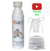 Spor Beyaz Deri Ve Kumaş Ayakkabı Bakım Boyası 75 Ml 1 Adet + 2 Çift K103-K111 Spor Beyaz Bağcık - 1