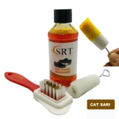 SRTfootcare Süet Nubuk Ayakkabı Bakım Boyası 110 Gr ve 4 Yönlü Temizleme Fırçası - 5