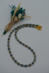 STONEAGE Siyah İnci Kolye Bayan İçin Doğal Taşlı thumbnail 1