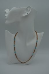 STONEAGE Ceyt ve Akuamarin Doğal Taşlı Bayan Kolye thumbnail 6