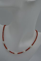 STONEAGE Mercan ve İncili Bayan Kolye thumbnail 9