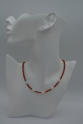 STONEAGE Mercan ve İncili Bayan Kolye thumbnail 10