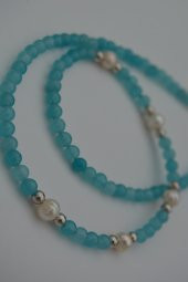 STONEAGE Jade ve İncili Bayan Doğal Taş Kolye thumbnail 1