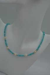 STONEAGE Jade ve İncili Bayan Doğal Taş Kolye thumbnail 5