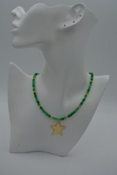 STONEAGE Yeşim Taşlı Yıldızlı Bayan Kolye Doğal Taş thumbnail 5