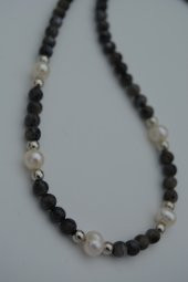 STONEAGE Labradorit ve İnci Taşlı Bayan Kolye thumbnail 4