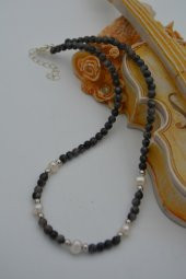 STONEAGE Labradorit ve İnci Taşlı Bayan Kolye thumbnail 6