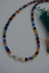 STONEAGE Ceyt ve İnci Taşlı Bayan Doğal Taş Kolye thumbnail 7