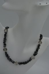 STONEAGE Hematit ve Çek Kristalli Bayan Kolye thumbnail 1