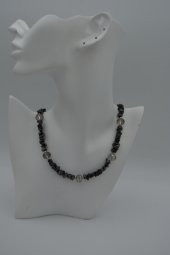 STONEAGE Hematit ve Çek Kristalli Bayan Kolye thumbnail 2