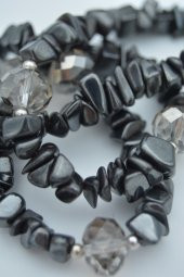 STONEAGE Hematit ve Çek Kristalli Bayan Kolye thumbnail 4