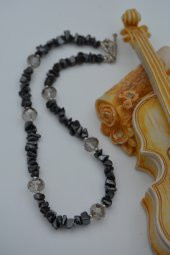 STONEAGE Hematit ve Çek Kristalli Bayan Kolye thumbnail 7