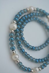 STONEAGE Kristal ve Gerçek İncili Bayan Kolye Doğal Taş thumbnail 4