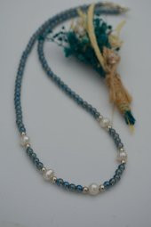 STONEAGE Kristal ve Gerçek İncili Bayan Kolye Doğal Taş thumbnail 7