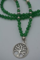 STONEAGE Yeşim Taşlı Hayat Ağacı Sembol Kolye thumbnail 1