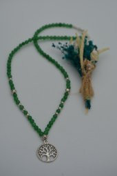 STONEAGE Yeşim Taşlı Hayat Ağacı Sembol Kolye thumbnail 8