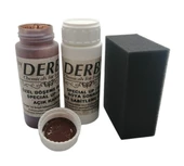 Derby Deri Döşeme Boyası + Sabitleme Cilası + Siyah Sünger - 2