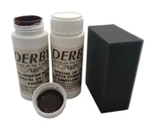 Derby Deri Döşeme Boyası + Sabitleme Cilası + Siyah Sünger - 4